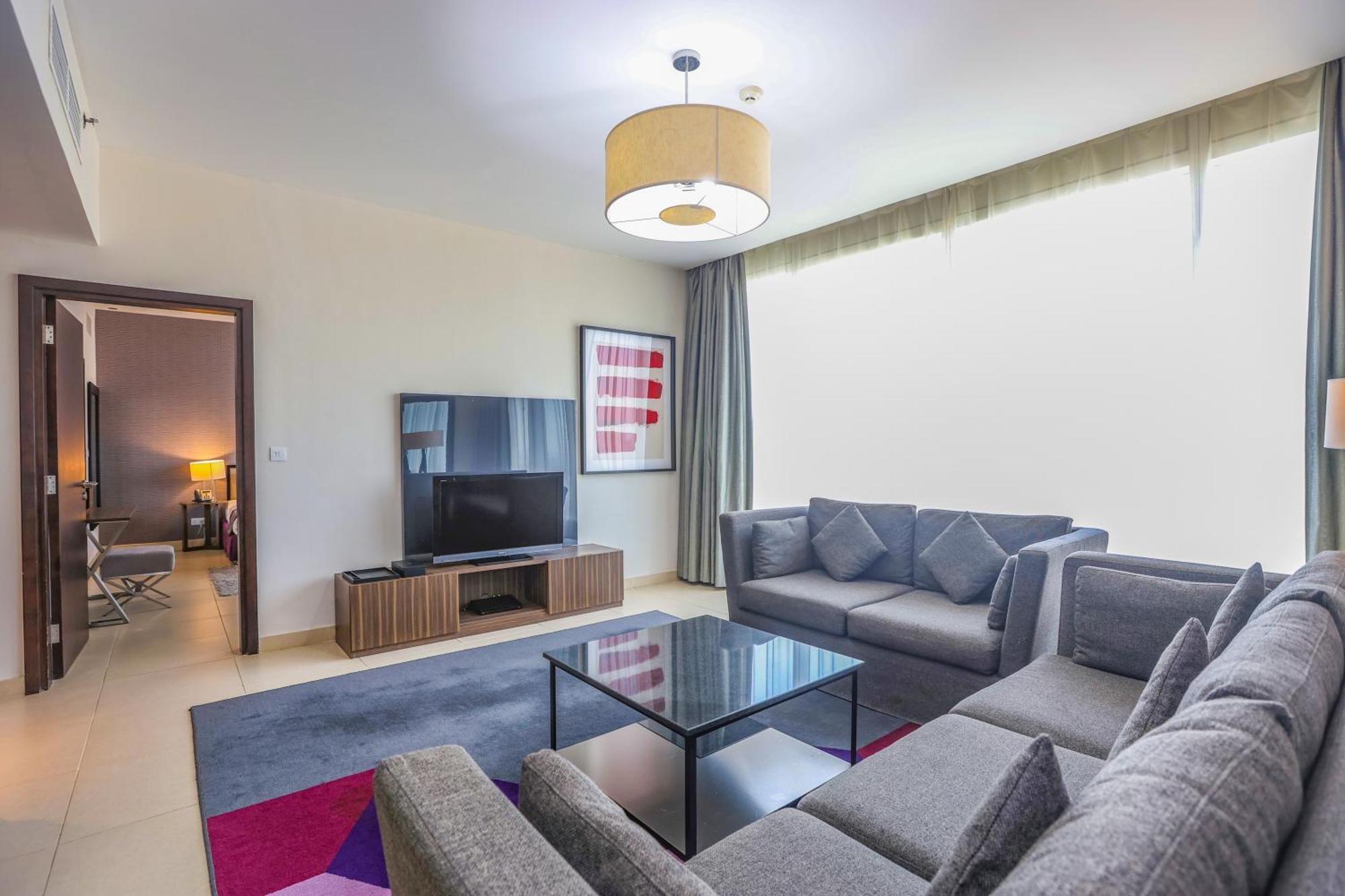 Nassima Tower Hotel Apartments Dubai Exterior foto Living room